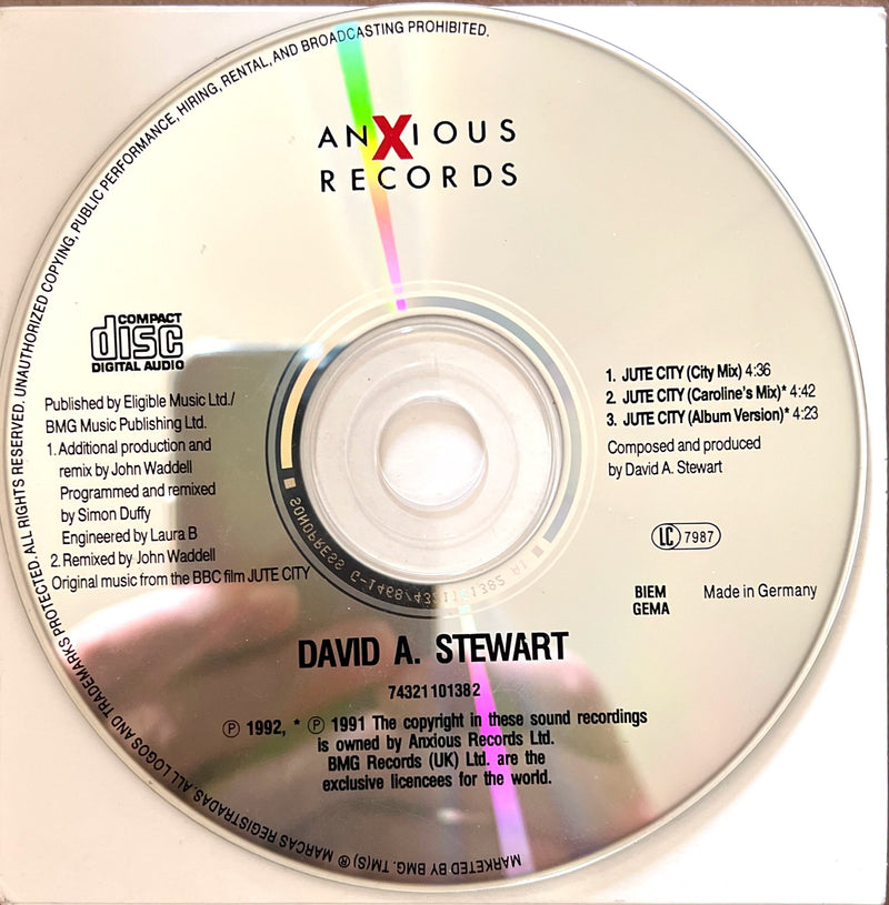 David A. Stewart Maxi CD Jute City - Germany