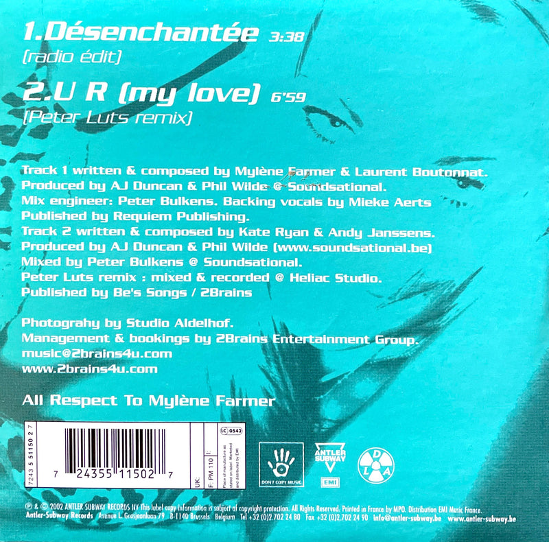 Kate Ryan ‎CD Single Désenchantée - France