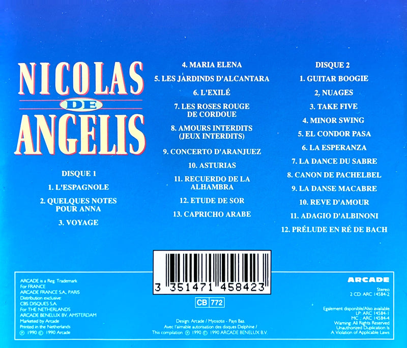 Nicolas De Angelis 2xCD T.V.