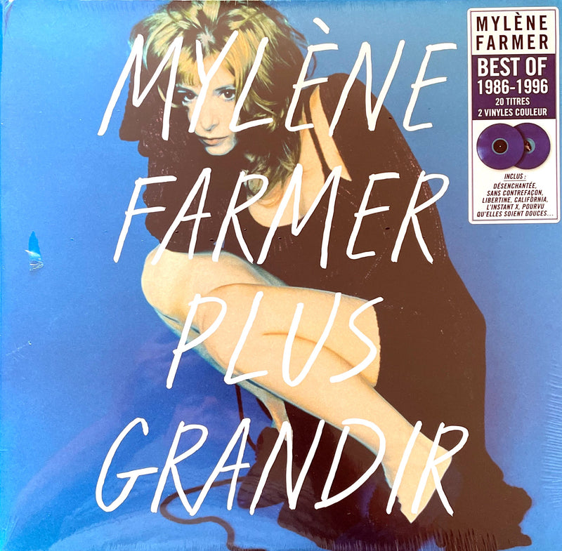 Mylène Farmer 2xLP Plus Grandir - Vinyles Bleus - France