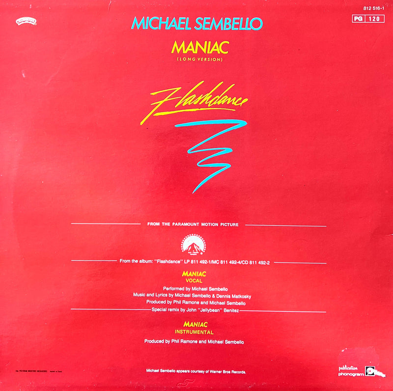 Michael Sembello 12" Maniac (Long Version)