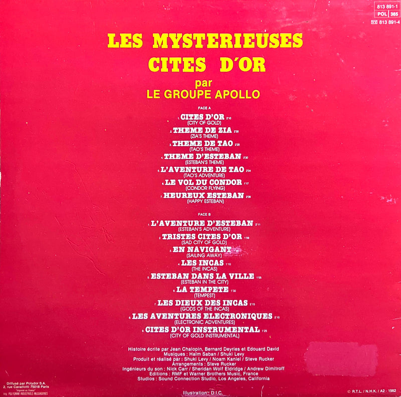 Apollo LP Les Mystérieuses Cités D'Or (Bande Originale De La Série Télévisée) - Original 1983