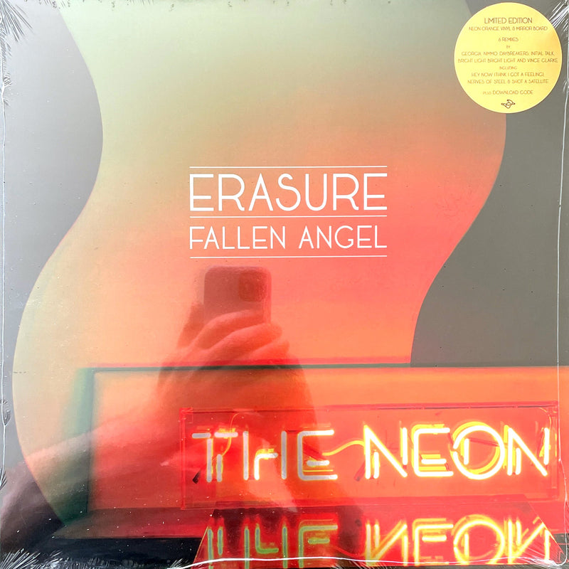 Erasure ‎12" Fallen Angel - Limited Edition, Orange Neon Vinyl - Europe