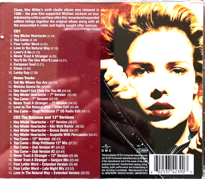 Kim Wilde 2xCD Close - Expanded Edition