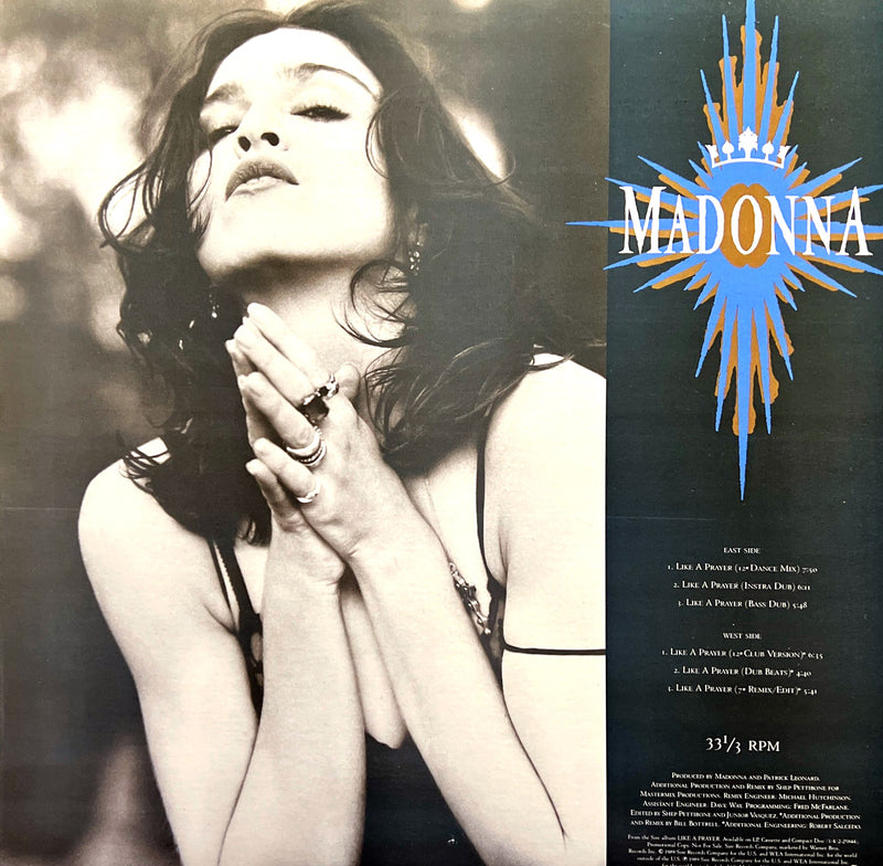 Madonna 12" Like A Prayer - Promo - US