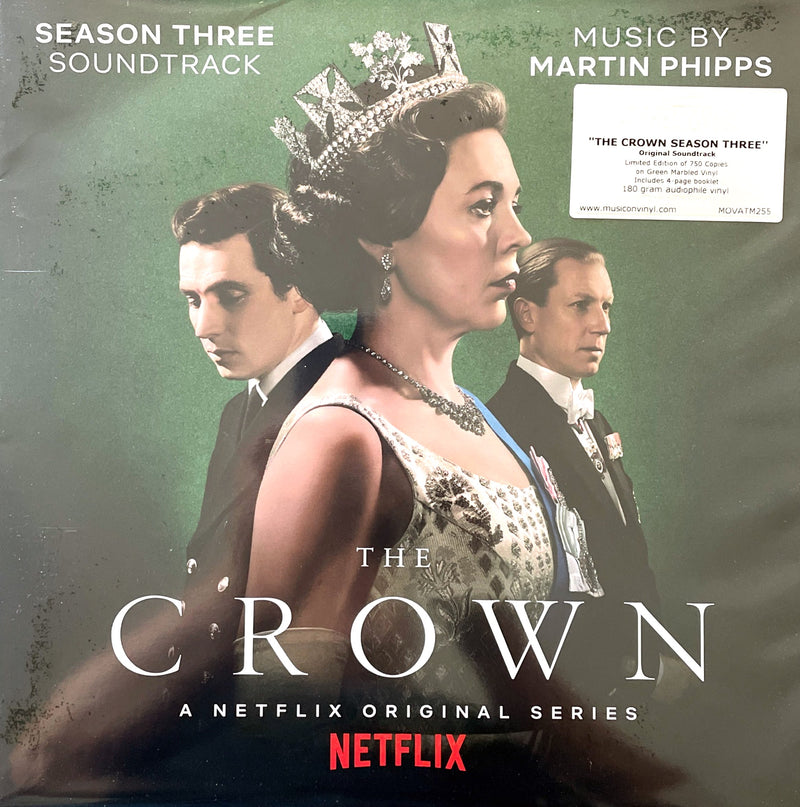 Martin Phipps ‎LP The Crown (Season Three Soundtrack) - Limited Edition 750 copies, Green Marbled Vinyl - Europe