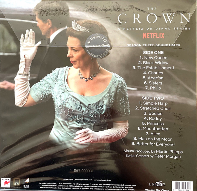Martin Phipps ‎LP The Crown (Season Three Soundtrack) - Limited Edition 750 copies, Green Marbled Vinyl - Europe