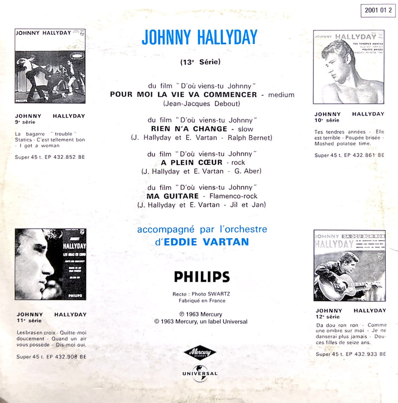 Johnny Hallyday CD Single Pour Moi La Vie Va Commencer