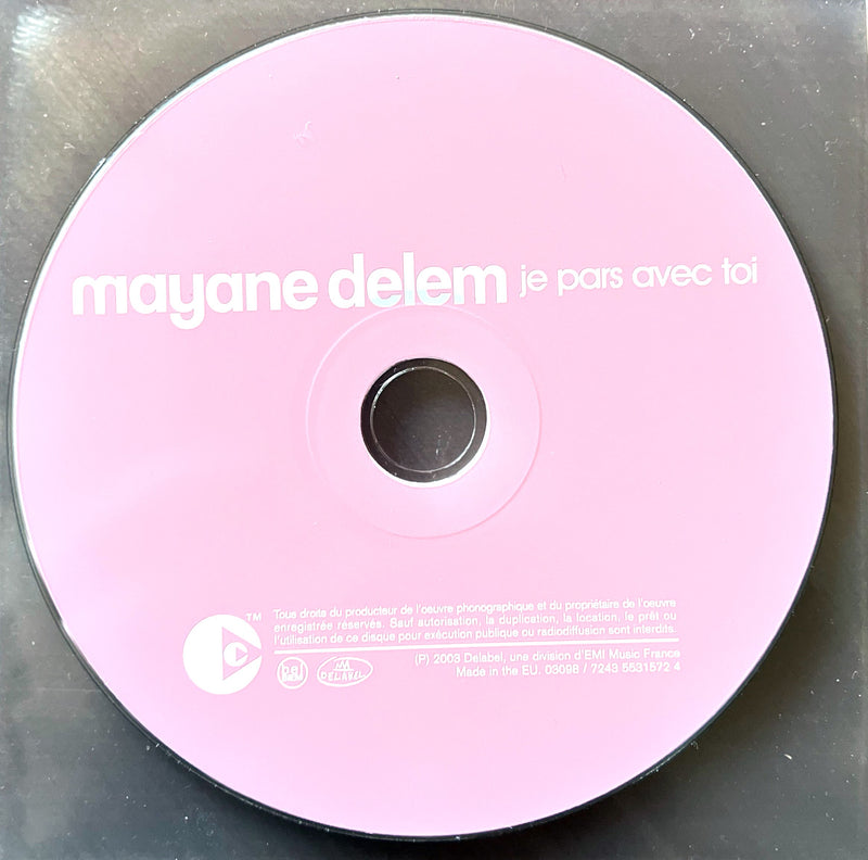Mayane Delem CD Single Je Pars Avec Toi