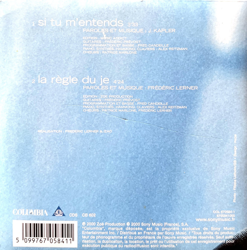 Frederic Lerner CD Single Si Tu M'Entends