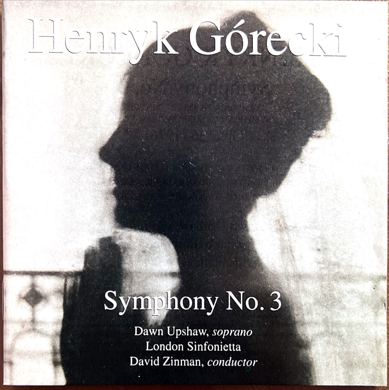 Henryk Górecki / Dawn Upshaw, London Sinfonietta, David Zinman CD Symphony No. 3 - Germany