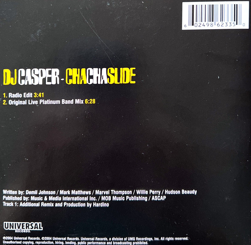 DJ Casper CD Single Cha Cha Slide - Europe