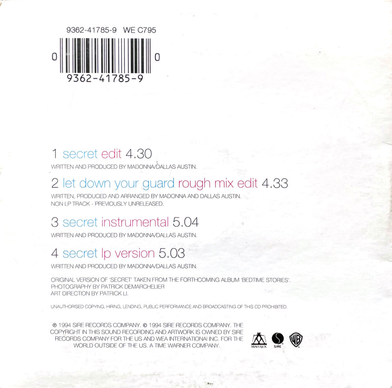 Madonna ‎CD Single Secret - France by MPO