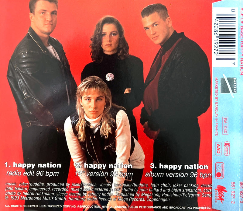 Ace Of Base Maxi CD Happy Nation - Europe