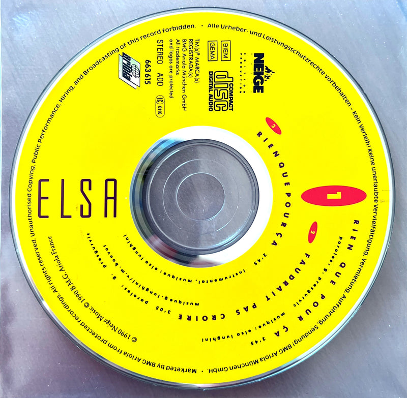 Elsa Maxi CD Rien Que Pour Ça