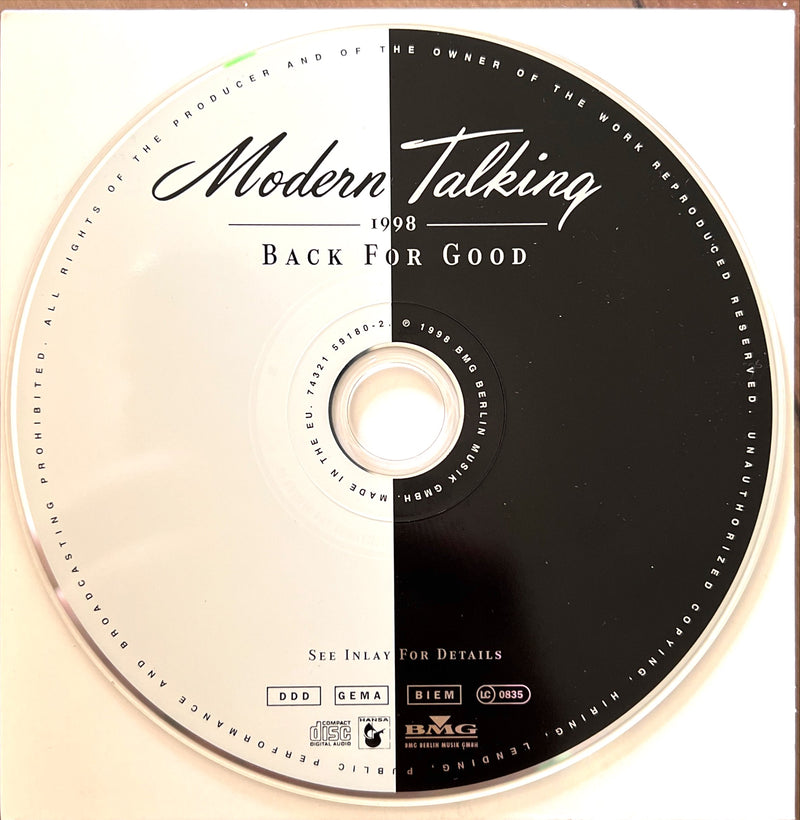 Modern Talking CD Back For Good - The 7th Album - Europe