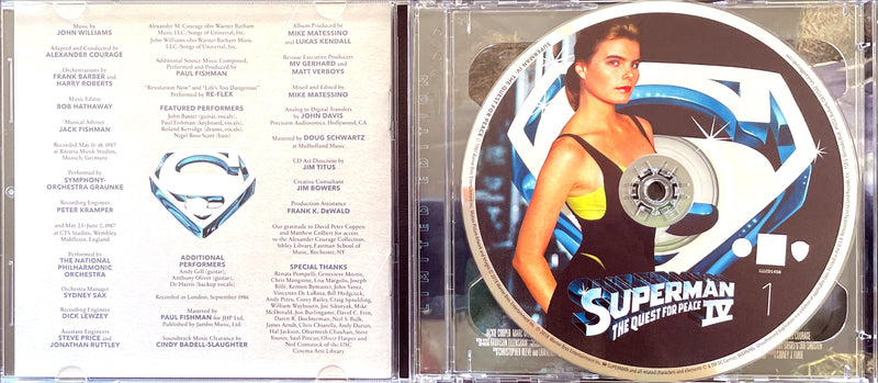 John Williams / Alexander Courage ‎2xCD Superman IV: The Quest For Peace - US