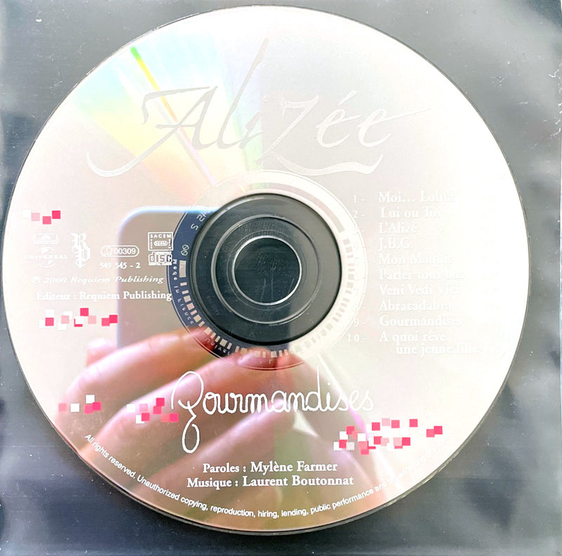 Alizée ‎CD Gourmandises - France