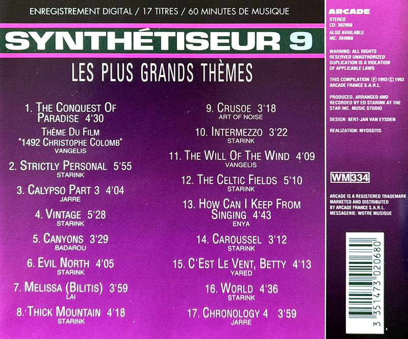 Ed Starink CD Synthétiseur 9 - Les Plus Grands Thèmes