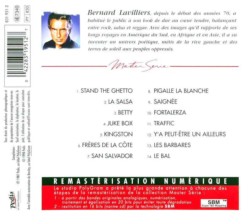 Bernard Lavilliers ‎CD Bernard Lavilliers - France (NM/VG+)