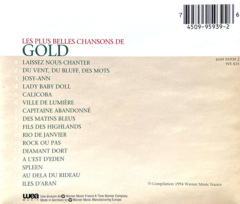 Gold CD Les Plus Belles Chansons De Gold - Europe