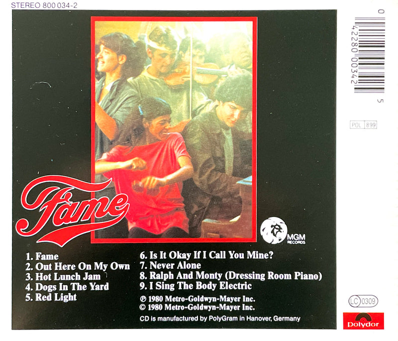 Compilation ‎CD Fame - The Original Soundtrack From The Motion Picture - UK