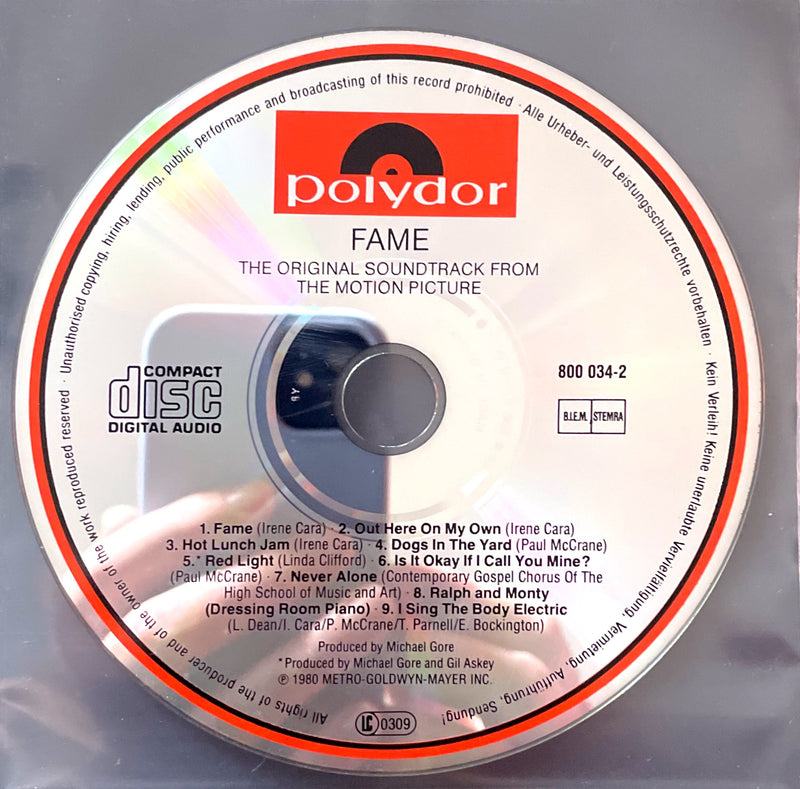 Compilation ‎CD Fame - The Original Soundtrack From The Motion Picture - UK (VG/VG+)