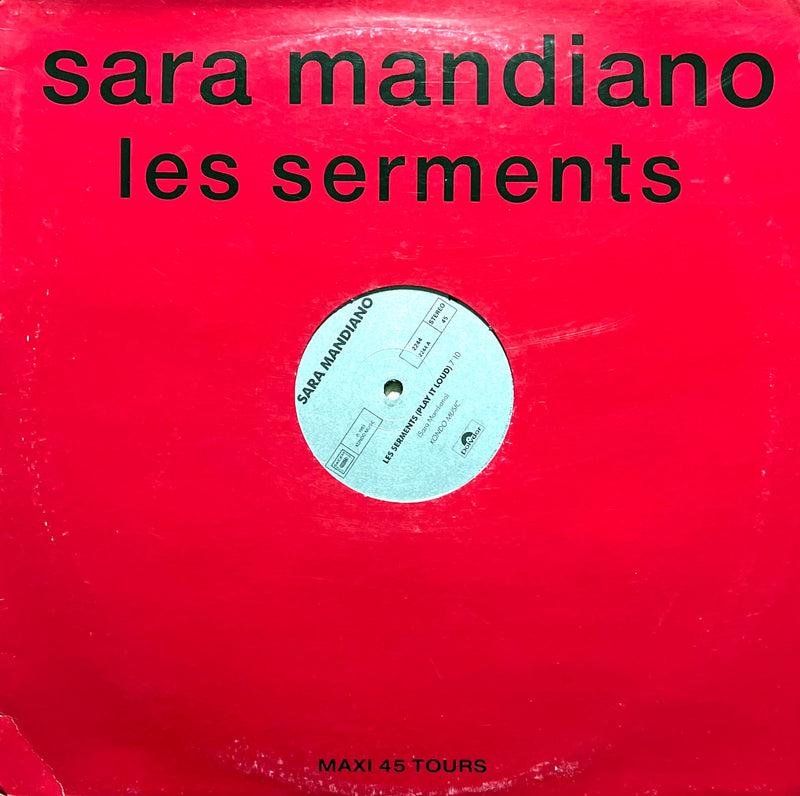 Sara Mandiano 12" Les Serments (Play It Loud) - Promo - France