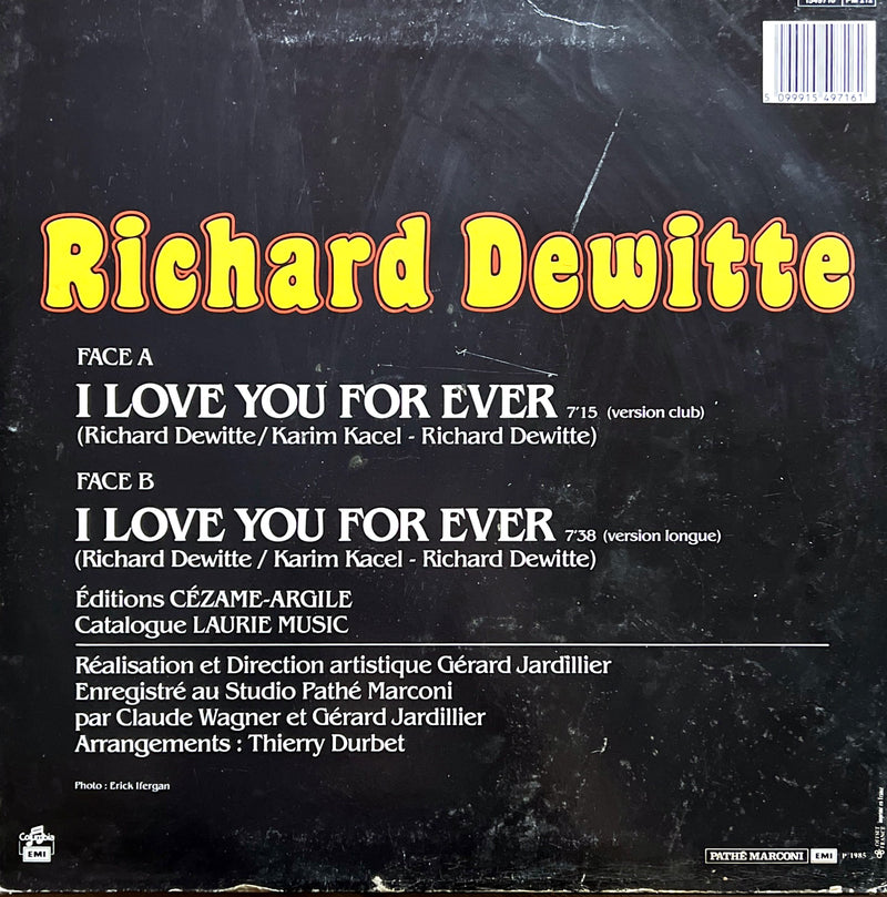 Richard Dewitte 12" I Love You For Ever - France
