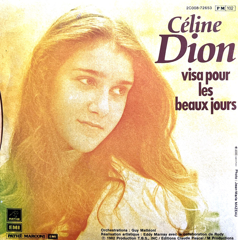 Céline Dion 7" D'amour Ou D'amitié - Label plastique - France