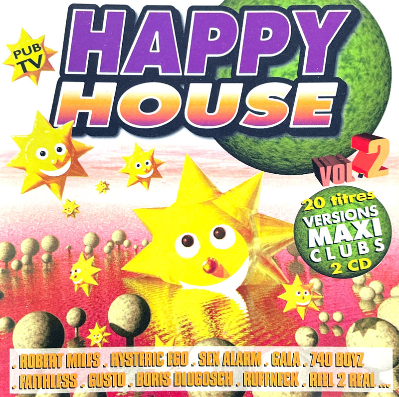 Compilation ‎2xCD Happy House Vol. 2 - France (VG+/VG+)
