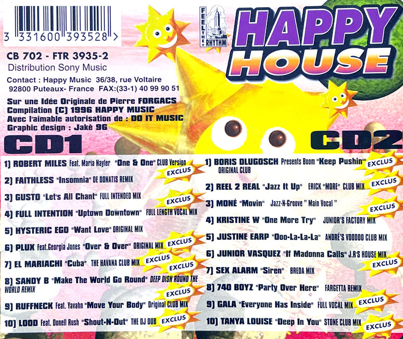 Compilation ‎2xCD Happy House Vol. 2 - France (VG+/VG+)