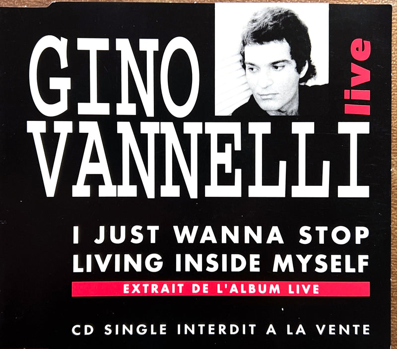 Gino Vannelli Maxi CD I Just Wanna Stop - Promo