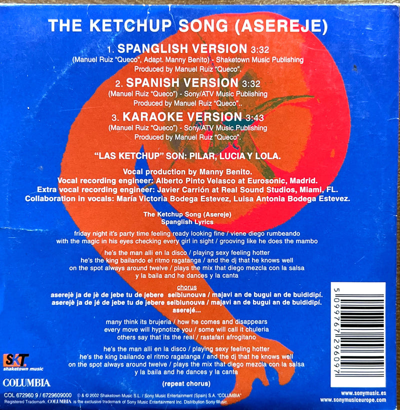 Las Ketchup CD Single The Ketchup Song (Asereje) - Europe