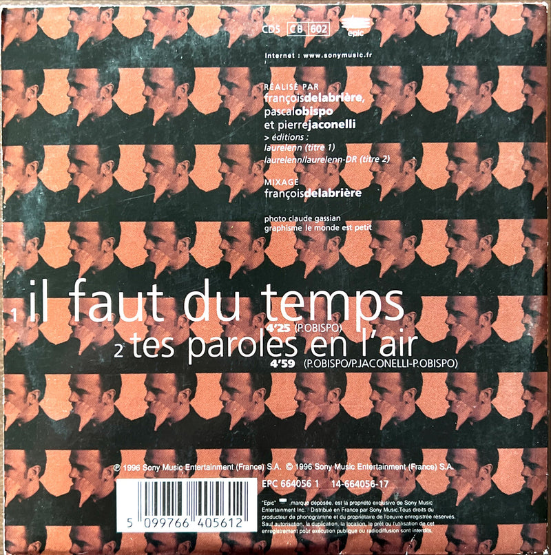 Pascal Obispo CD Single Il Faut Du Temps (NM/VG+)