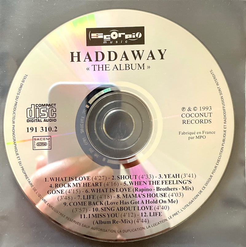 Haddaway ‎CD The Album - France (VG+/VG+)
