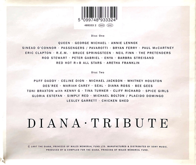 Compilation ‎2xCD Diana (Princess Of Wales) Tribute - UK & Europe (G+/G+)