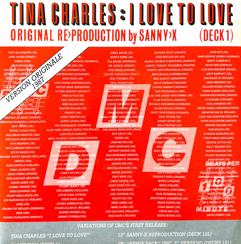 Tina Charles 7" I Love To Love - France