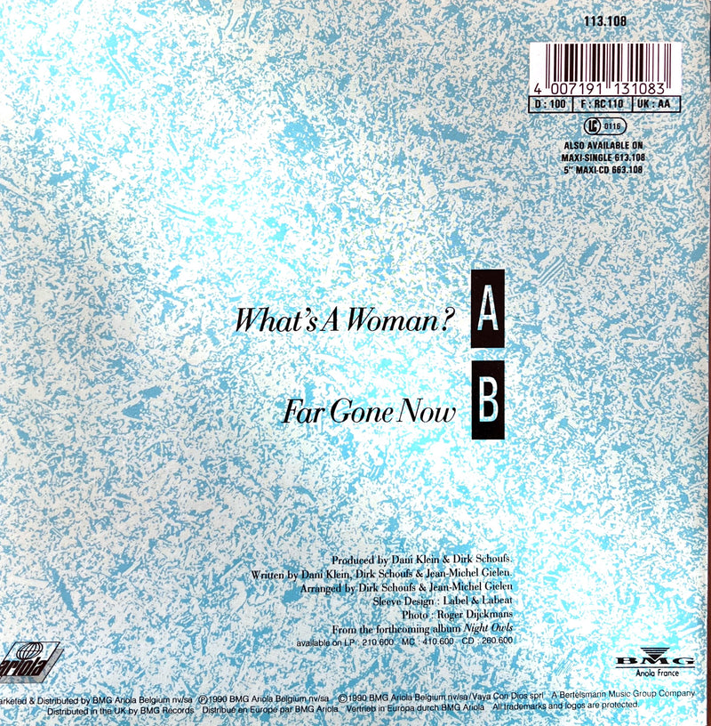 Vaya Con Dios 7" What's A Woman? - France