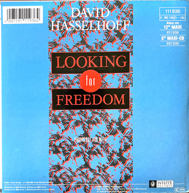 David Hasselhoff 7" Looking For Freedom - France