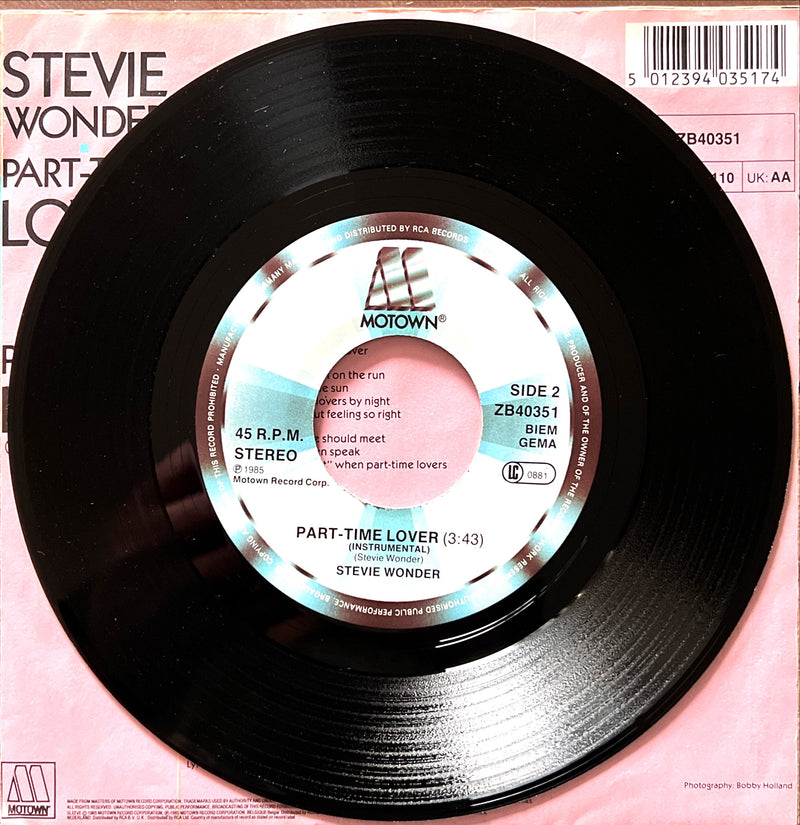 Stevie Wonder 7" Part-Time Lover - Europe