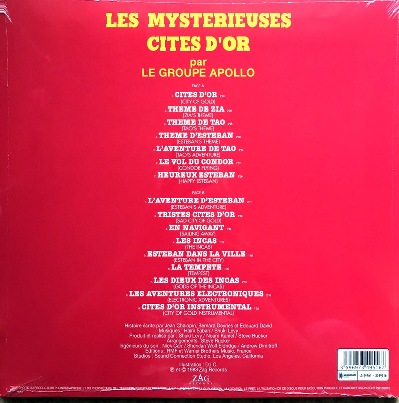 Le Groupe Apollo LP Les Mystérieuses Cités D'Or (Bande Originale De La Série Télévisée) Réédition - France