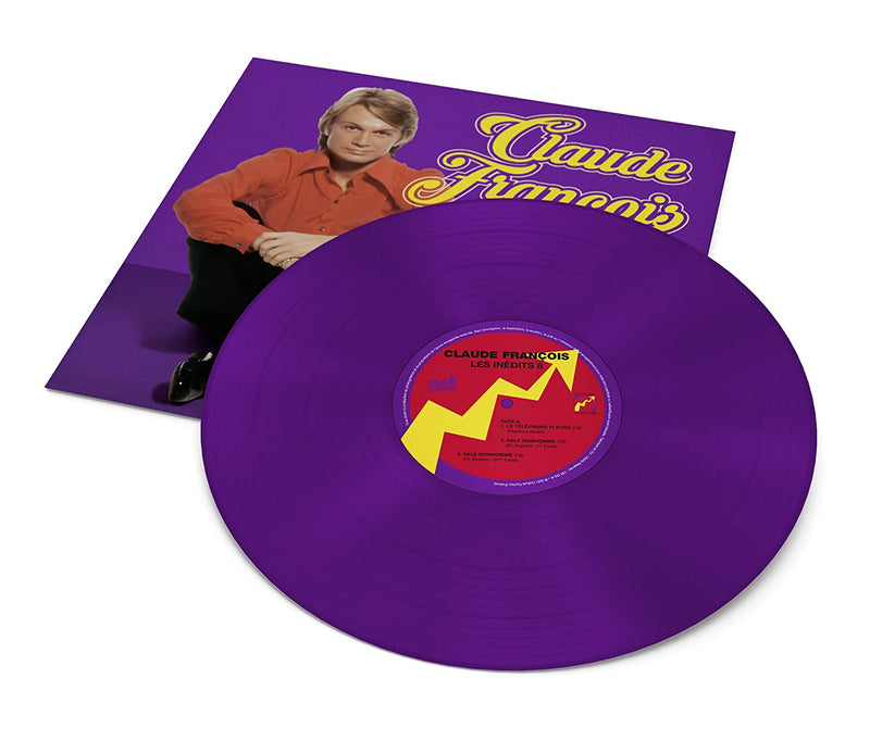 Claude François ‎10"+CD Les inédits 8 - Edition limitée 500 ex, Vinyle violet transparent - France