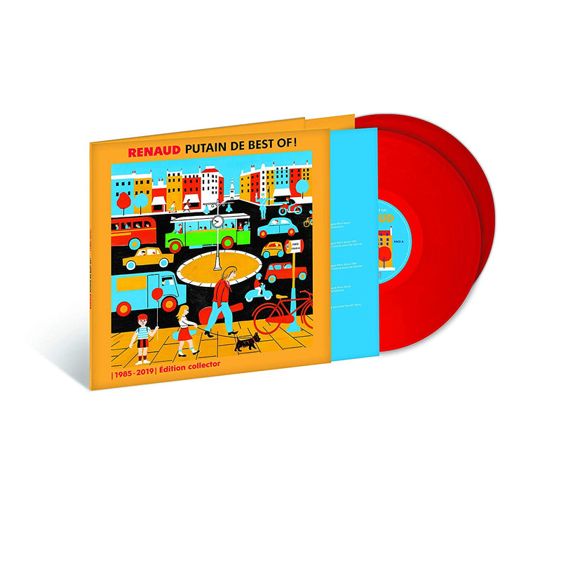 Renaud 2xLP Putain de Best Of! 1985-2019 - Edition collector, vinyles rouges